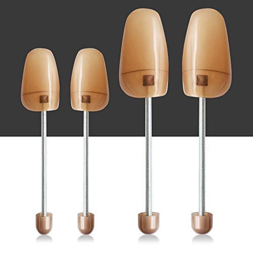 Adjustable Shoe Tree Shoe Care Practical Plastic Portable Travel Shoe Tree Shaper Stretcher Holder for Leather Sport Shoes Sneakers (2 Pair Women Spring)