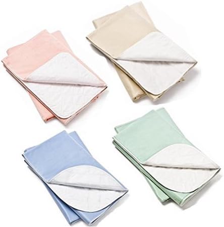 HEAD2TOE- Incontinence Bed Pads | Washable Waterproof Mattress Protector | Premium Pack of 4 34x36 Reusable Washable Underpads - Ideal for Adults, Kids, and Pets