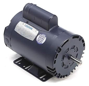 Leeson 1-1/2 HP 50 Hz Motor, Capacitor-Start, 2850 Nameplate RPM, 110/