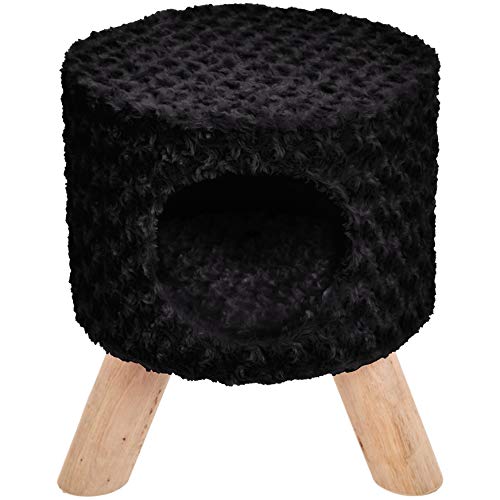 AmazonBasics Cat Condo Ottoman, Black