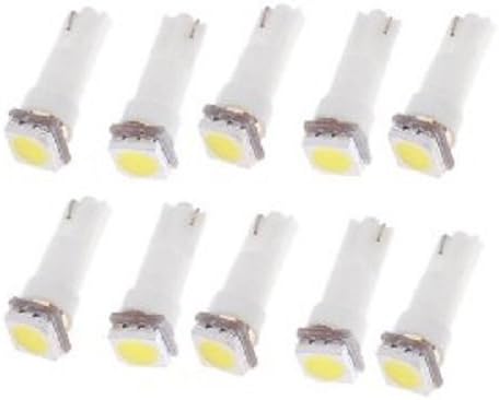 AS Vision AS-T5-5050-1SMD-5PK Car Lights Bulbs, Pack of 10 (White)
