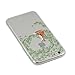 Soft Cover TPU Bumper IPhone 6 / 6S 4.7 Inch Transparent Case Flower Ultra Slim Thin Soft Cover Anti-Slip Shell (Fox And The Leaves)