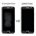 OMOTON 9H Hardness HD Tempered Glass Screen Protector for Moto G5s Plus, 5.5-Inch, 2 Pack