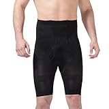 Haseil Men's Body Shaper Tummy Control Slimming Hi-waist Stretch Shapewear Shorts