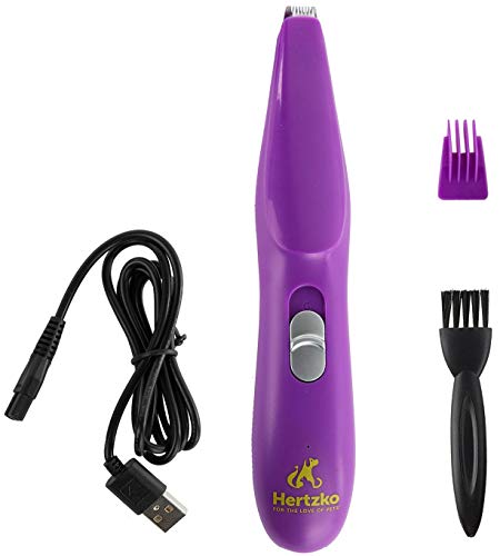 Hertzko Pet Hair Trimmer Dog Clipper - Grooming Shaver for Hair Around Face, Paws, Eyes, Ears of Dogs & Cats - Low Vibration - Low Noise - 2-Level Speed Option - Portable, Cordless, Rechargeable, - Thumbnail 7