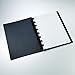 Staples 886405 Arc Customizable Durable Poly Notebook System Black 6 3/8-Inch x 8 3/4-Inch