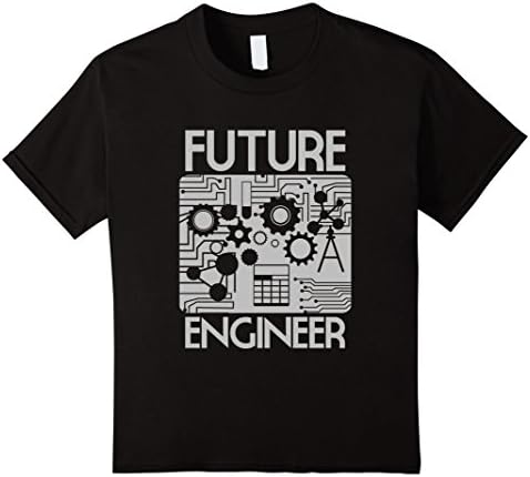 unisex-child Future Engineer T-Shirt for Engineering Students 6 Black