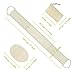 M MH ZONE Exfoliating Loofah Back Scrubber, Long Loofah Back Scrubber & Oval Face Brush & Columnar Bath Scrubber