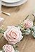 Ling's Moment Artificial Rose Flower Runner Rustic Flower Garland Floral Arrangements Wedding Ceremony Backdrop Arch Flowers Table Centerpieces Decorations (5FT Long, Blush Pink Roses)