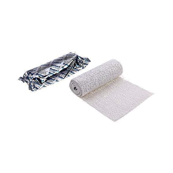 24 Rollen Gipsbinden 10 cm x 3 m insg. 72 Meter Babybauch Gipsabdruck tauchfertig von Romed