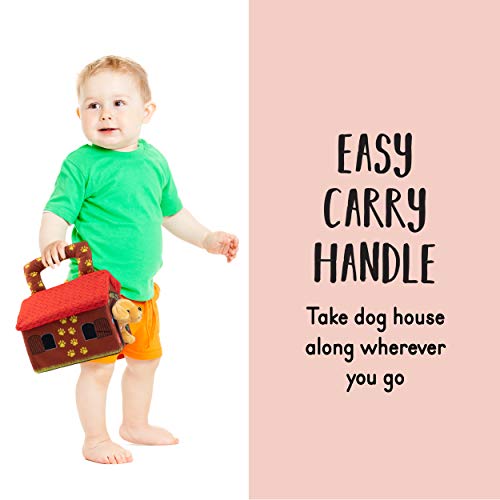 image for Plush Creations Plush Dog House Carrier with 4 Soft and Cuddly, Talkin