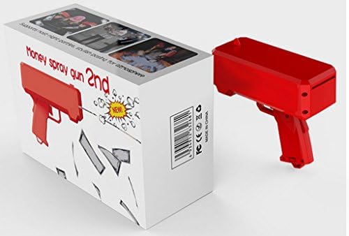 Red Money Spray Gun Props Dollars