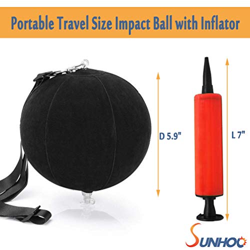 SUNHOO Golf Smart Ball, Swing Training Aids, Portable Intelligent Impact Ball, Inflatable Posture Correction Tool, Pump Included