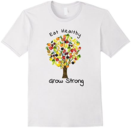 Men's Funny Healthy Eaters TShirt for Vegans and Moms Medium White