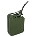Clever Market Gas Fuel Tank Jerry Can Automotive Steel Green Emergency Tank Backup NATO Style Army Gasoline Jerry Cans Lot Military Tank 5 Galon 20L Set of 4