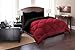 Silky Soft - Goose Down Alternative Reversible 3pc Comforter Set- Available In A Few Sizes And Colors, King, Black/Burgundy