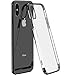 TOZO for iPhone X Case Hard Cover World's Thinnest Protect Bumper Shell for iPhone 10 / X Transparent Light Weight Black Plating Edge