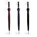 Becko Manual Open & Close Umbrella Long Umbrella with 24 Ribs, Durable and Strong Enough for the Wind and Rain, Easy to Carry on Your Back By Its Own Bag (Blue)