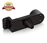 KINGLAKE&reg; Universal Smartphone Air Vent Car Mount Holder 360&deg; Rotation with Expandable Jaw for iPhone 6 (4.7)/ Plus (5.5)/ 5s,Samsung Galaxy S6/S6 Edge/ S5/S4 Note 4/3, Google Nexus 5/4