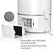 GREEVOO GVH01W Humidifiers Ultrasonic Cool, 3.8L Large Capacity, Waterless Auto Shut-Off, 360° Rotary Mist Outlet, 2 Built-in Ceramic Filter, Ideal for Home & Bedroom & Babyroom & Office, White