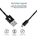 VOKOO Short Micro USB Cable, Nylon Braided High Speed USB to Micro USB Charging Cables for Samsung, HTC, Motorola, Nokia, Android and More, 8