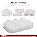 VOGEK Sphere Ball Maker Tray Clear Round Silicone Lid for Chilling Burbon Whiskey, Cocktails, Vodka, Leak Free Ice Molds, 2 Inch 6