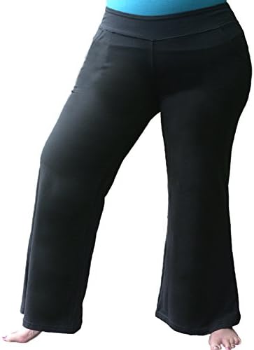 Women’s Plus Size Yoga Pants. Relaxed Fit, Comfortable, and Stylish for Gym, Work, and Lounging (3X)