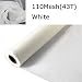 3 Yards 1.27 Meters Silk Screen Printing Fabric Mesh Screen Printing Mesh Wide High Tension Mesh Making Ink Supplies (110 Mesh（43T）) primary