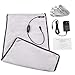 Far Infrared Electric Heating Pad with Auto Shut Off, W/Graphene Fast Heating Technology, 3 Heat-Settings, 110V Input 12V Output, Safe for Back Cramps Arthritic Pain Relief (12
