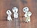 SUN-E 4 Pcs/lot Princess Mononoke Luminous Tree Elves Spirit Kodama Gardening Potted Decoration Micro Landscape Accessories