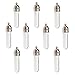 10 Pieces Name on Rice Glass Vial Pendant 8mm Neck Dia. Glass Vial, Wish Bottle Charms Glass Locket (36x8mm Tube)
