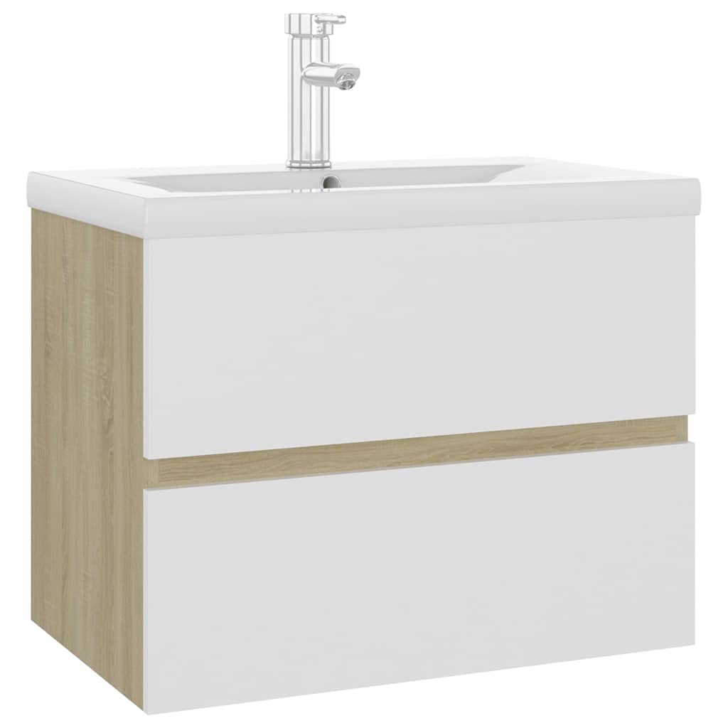 vidaXL-Mueble-con-Lavabo-Armario-Tocado-Fregadero-Aseo-Cuarto-de-Bano-Inodoro-Ducha-Banero-Mobiliario-Robusto-Estable