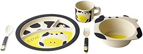 5 Piece Black Cow Bambooware Kids Blister Set 1 Ct