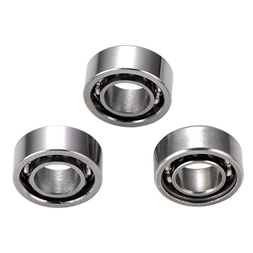 TecUnite 3 Pack R188 Mixed Ceramic Bearing Replacement Bearing High Speed Bearing for Fidget Spinners Hand Spinner Fidget Toy DIY