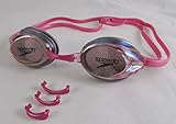 Speedo Women's Vanquisher Mirrored Swimming Goggles Paraormic Anti-Fog Lens Pink in Bulk Packae
