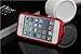 WwWSuppliers New 3D Luxury Red and Black Fast Race Car Case for Apple iPhone 5 5S SE Stand Hard Cover