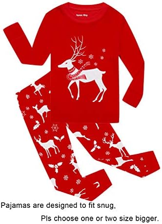IF Pajamas Christmas Reindeer Little Boys Girls Pjs Long Sleeve Kid Pajamas Sets