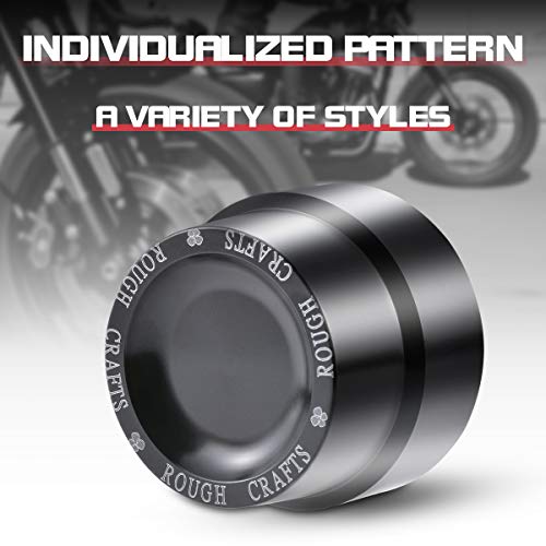 KATUR Motorfiets Voorasmoer Afdekdop Kit CNC Aluminium asmoer Socket Set voor Harley Sportster XL883 XL1200 (zwart) - Image 5