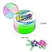 Sisland Rainbow Fluffy Slime Floam Jumbo Colorful Slime, Stress Relief Putty Toy for Kids Boys and Girls, Non-Sticky Stretchy Scented 7 OZ