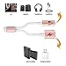 Dreamvasion 2 in 1 Lightning to 3.5mm Headphone Adapter,Charger and 3.5mm Earphone Jack Cable Adapter (No Music Control) for iPhone 7 / 7 Plus