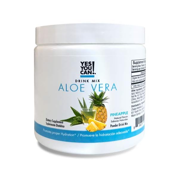 Yes You Can! Aloe Vera Drink Mix Energy Drink Powder, Organic Super