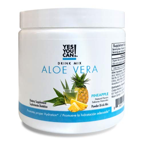 Yes You Can! Aloe Vera Drink Mix Energy Drink Powder, Organic Super Greens Powder from Aloe