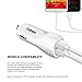 BlackBerry Priv Car Charger 3.1 AMP 2-Port USB Cigarette Adapter with 3 feet Micro USB Charging Cable Cord
