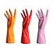 Rubber Gloves-Latex Free Kitchen Cleaning Gloves Household waterproof dishwashing Living Large (3-Pack)