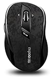 Arion Rapoo 7100P 5.8GHz Wireless Optical Mouse With 4D Scroll Wheel Programmable Buttons - Black