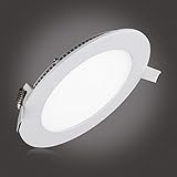 Round LED Panel Light, S&G Flat Non-Dimmable Round Ultra-thin LED Recessed Ceiling Lights for Home Office Commercial Lighting with 110V LED Driver (5000K, 6W)