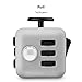 QQPOW Cube Relieve Stress for Adults Children Anxiety Attention Relieves Stress and Anxiety Release Stress Toy (Grey and Black)