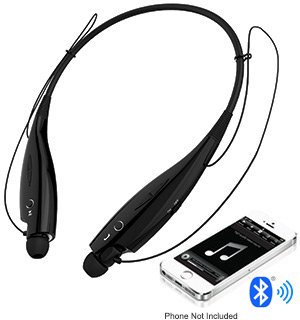 FLEX Behind The Neck Lightweight Wireless Earphones Headset with Microphone