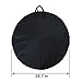 Topnaca MTB Mountain Road Bike Cycling Soft Wheel Bag with Nylon (Black (Pack of 2))