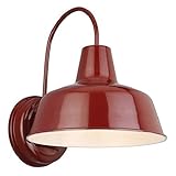 Design House 520559 Mason 1 Light Indoor/Outdoor Wall Light, Rustic Red (Tools &amp; Home Improvement)